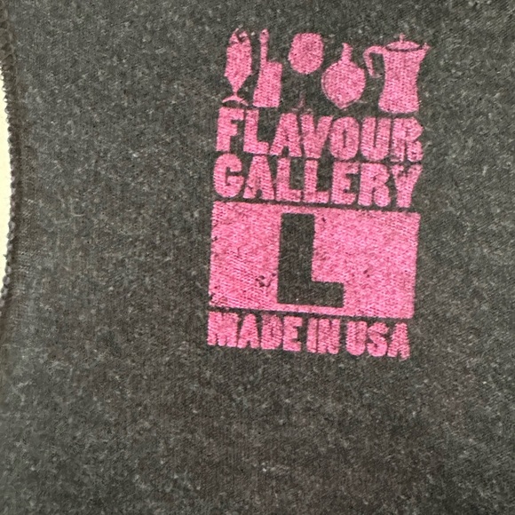 Flavour Gallery Black racer back Tank Top with Pink Pig Graphic Size Large - Picture 3 of 5